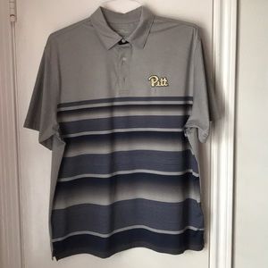 Pitt Striped Golf Polo
